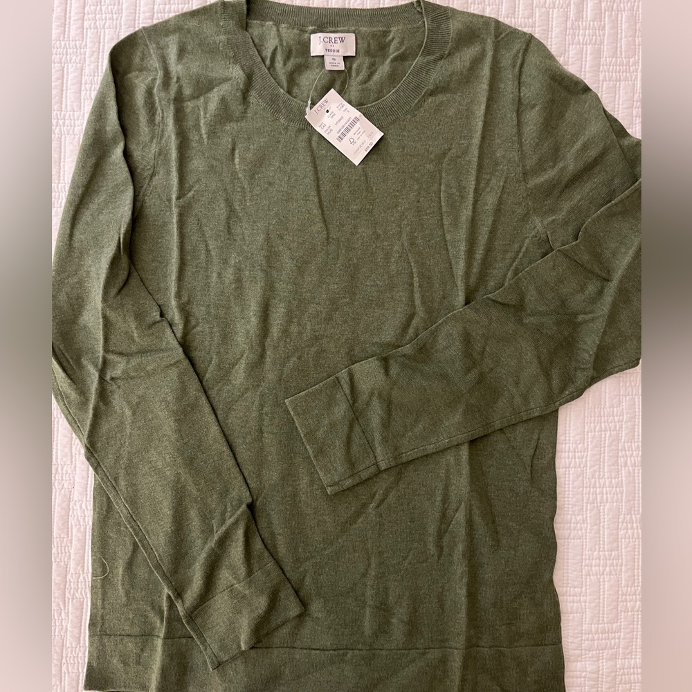 JCrew Factory Cotton Teddie sweater
